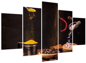 Tablou - Condimente în mișcare (150x105 cm)