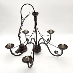 Lustră pe lanț Brilagi COTTAGE 5xG9/40W/230V maro/alb