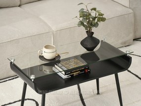 Măsuță de cafea Largus (lemn negru + negru). 1111642