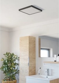 Eglo 901331 - Plafonieră LED pentru baie FUEVA, 13W, 230V, 29 x 29 cm, IP44, negru
