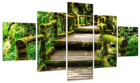 Tablou cu trepte ducând prin peisaj (125x70 cm), în 40 de alte dimensiuni noi