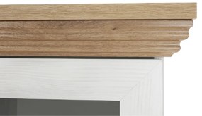 Vitrină, pin nordic/stejar sălbatic, ROYAL W2D