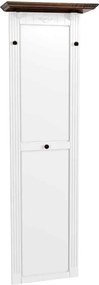 Cuier lemn masiv alb Sonya -Maro, 53 × 26 × 183 cm