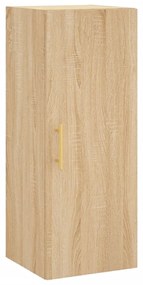 vidaXL Dulap montat pe perete, stejar sonoma, 34,5x34x90 cm