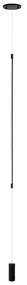 Lampa LED suspendata tip lampadar minimalist Fily negru
