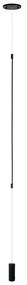 Lampa LED suspendata tip lampadar minimalist Fily negru