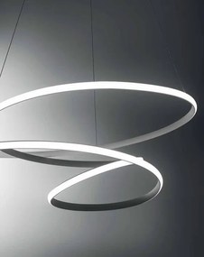 Lustra LED design modern Diva 85cm, auriu, alb sau titan