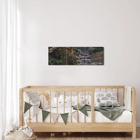 Tablou - În pădure (cu ceas) (90x30 cm)