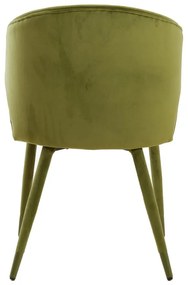 Set de scaune de sufragerie verde 2 buc. tapițat Kosaka – Light &amp; Living