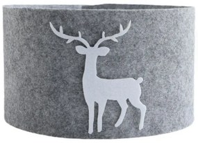 Husă pentru brad de Crăciun DEERBOX cu ren, gri