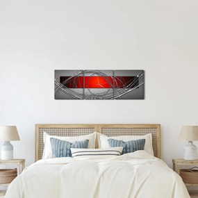 Tablou abstract (cu ceas) (90x30 cm)
