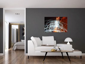 Tablou cu valuri de lumini (90x60 cm)