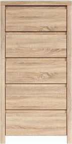 Comoda KASPIAN KOM5S, stejar sonoma, PAL, 56x41x113 cm