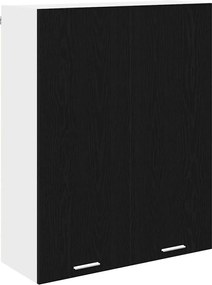 vidaXL Dulap suspendat Stejar Negru 80 x 31 x 100 cm Lemn compozit