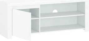 Masă TV 1D / 160, alb lucios, LINDY