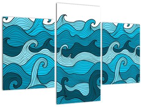Tablou - Marea, abstracție (90x60 cm)