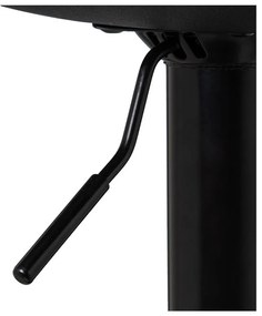 Scaune de bar negre cu înălțime ajustabilă 2 buc. din imitație de piele (înălțime șezut 56,5 cm) – Casa Selección