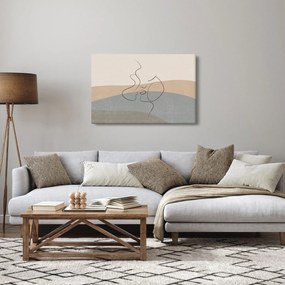 Tablou - Sărut de linie de artă (90x60 cm)