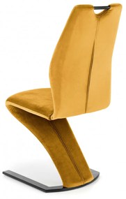 Scaun K442 velvet mustariu