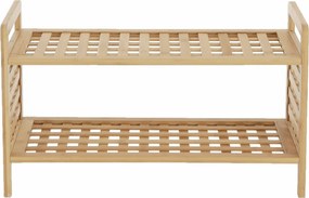 Pantofar SOVETO TYP 1, bambus natural, lemn bambus lacuit, 60x28x35 cm