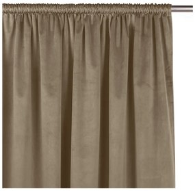 Draperie bej dimout (semi-opacă) din catifea 140x270 cm Velto – Filumi
