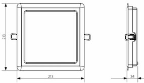 Plafonieră LED încastrată pentru baie LED/24W/230V 4000K IP44 Opple 26667
