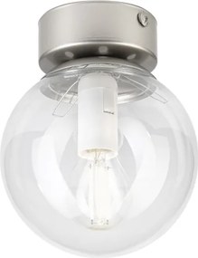 Plafonieră ELIAS 1xE14/5W/230V Ø 13 cm crom mat/sticlă clară