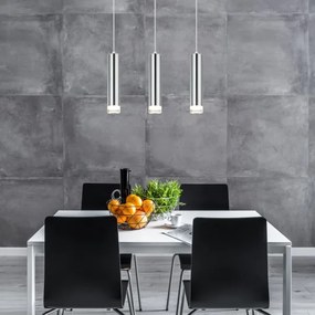 Lustră pe cablu ARMIN 3xGU10/10W/230V crom lucios