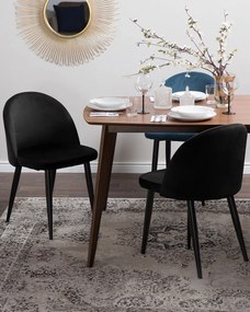 Set 2 buc. scaune pentru sufragerie Visla (negru). 1009934