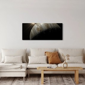Tablou cu planetă în cosmos (120x50 cm)