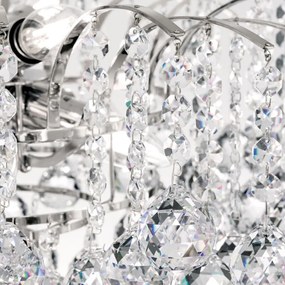 Candelabru cristal Asfour design lux KRISTALL KLASSISCH 9L chrome plated/clear