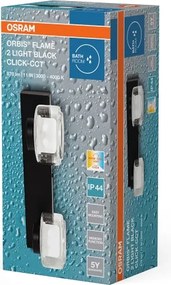 Osram - Aplica LED de perete pentru baie ORBIS FLAME 2xLED/5,5W/230V IP44 negru