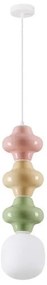 Pendul ceramic design modern CHIC roz/ verde/ galben