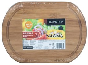 Tocator oval bambus 28x20cm, Paloma