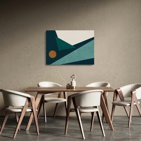 Tablou pe sticlă - Abstract cubic (70x50 cm)