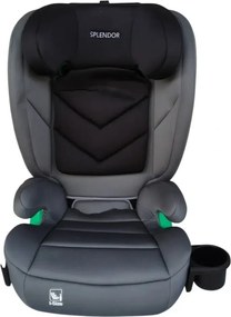 Scaun auto ISOFIX transformabil in inaltator NOVOKIDS Splend'or Edition HF03, R129 i-Size, 100-150 cm, 15-36 kg, Gri