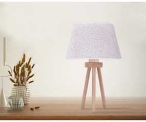 Lampă de masă Duolla BOUCLE 1xE27/15W/230V d. 28 cm alb/lemn