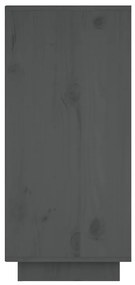 Servanta, gri, 60x34x75 cm, lemn masiv de pin 1, Gri