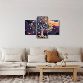 Tablou – Arbore violet plin de energie (90x60 cm)