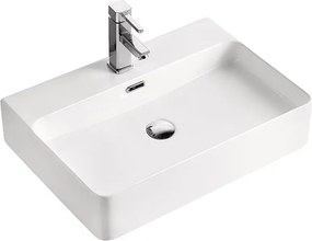 Lavoar pe blat Fluminia Hermes alb 60 cm