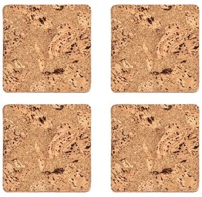 Suporturi de pahare din plută 4 buc. Querco – ZicZac