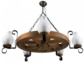 Lustra rustica 5 becuri E14 Elaria EL0020392 Erste