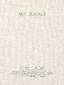 Covor crem țesut manual din lână 200x290 cm Puristic Knots – Elle Decoration