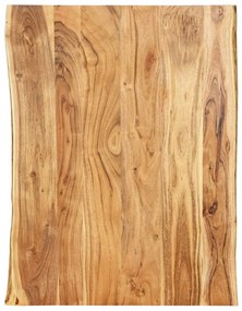 286329 vidaXL Blat de masă, 80x(50-60)x2,5 cm, lemn masiv de acacia