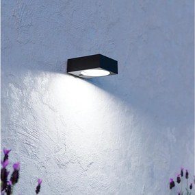 Eglo 901914-LED Lampă solară cu senzor DARFANO, LED, 6,5 W, 3,7 V, 2000 mAh, neagră