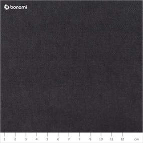 Colțar cu șezlong pe partea stângă MESONICA Puzo, gri antracit