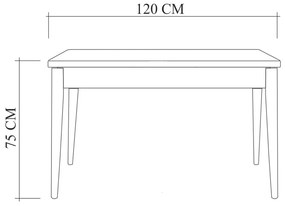 Set mobilier sufragerie Contigo (Pin + verde). 1127546