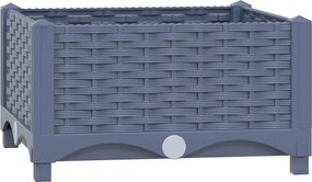 vidaXL Strat înălțat, 40 x 40 x 23 cm, polipropilenă