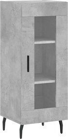 vidaXL Servantă, gri beton, 34,5x34x90 cm, lemn compozit