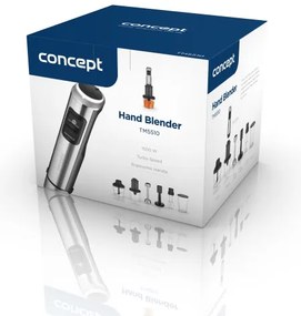 Mixer vertical cu accesorii Concept TM5510 1500W/230V negru/oțel inoxidabil